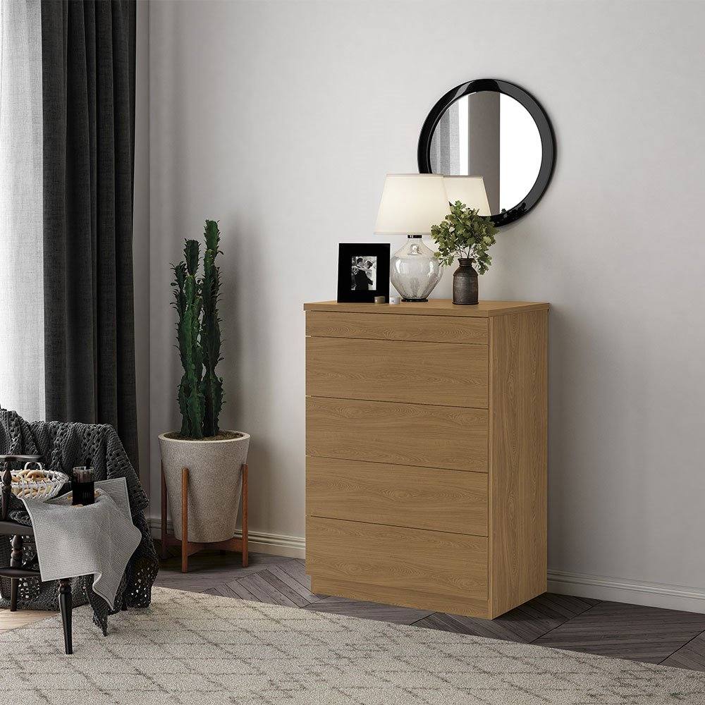 Cômoda com 05 Gavetas 100% MDF Versatile Freijó